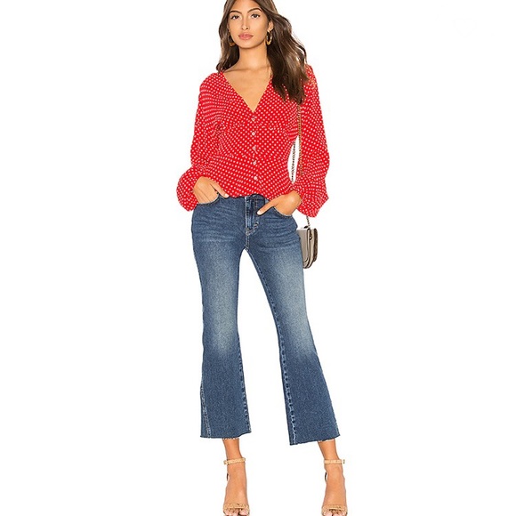 Free People Denim - Free People Rita Crop Flare Jean